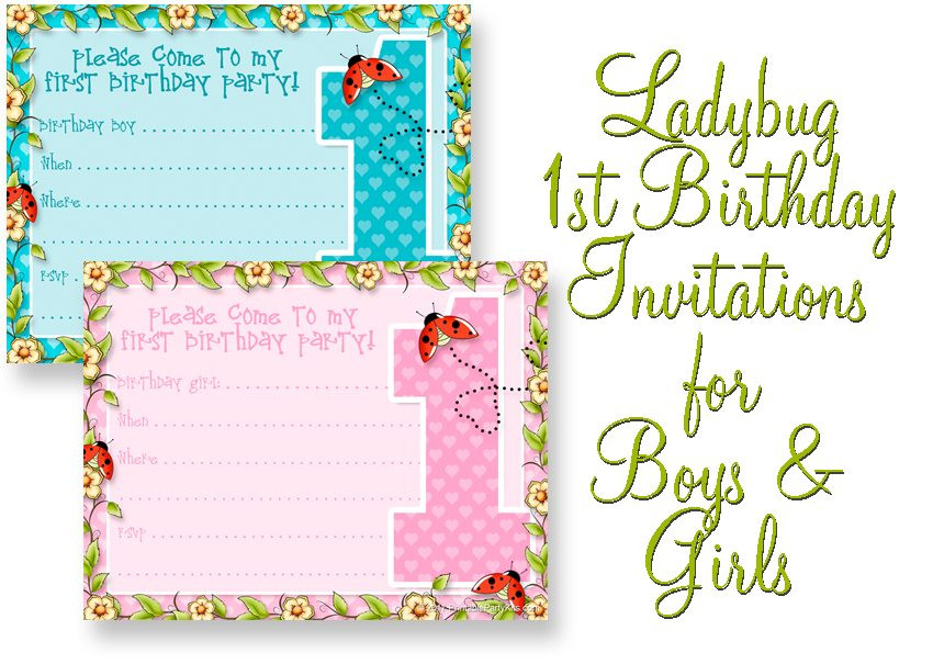 1st Birthday Free Printable Invitations
 Printable 1st Birthday Party Announcements Printable
