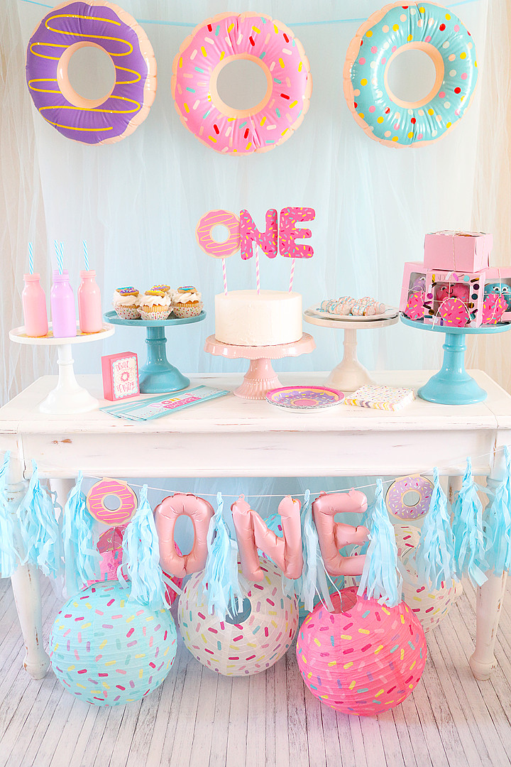 1st Birthday Party Decorations
 Donut Themed First Birthday Party Idea