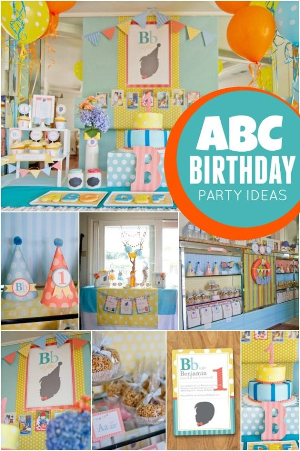1st Birthday Party Ideas Boy
 ABC Themed 1st Birthday Party