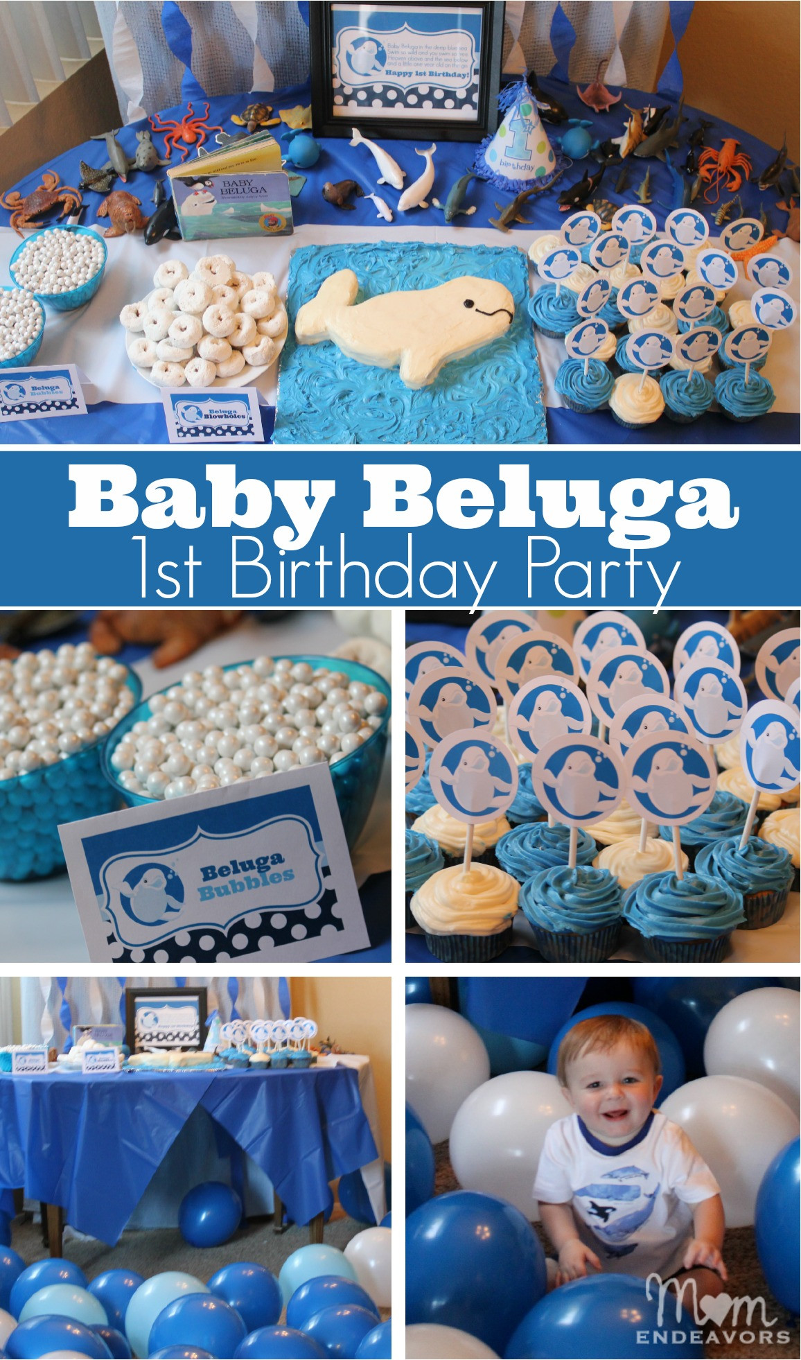 1st Birthday Party Ideas Boy
 Baby Beluga 1st Birthday Party