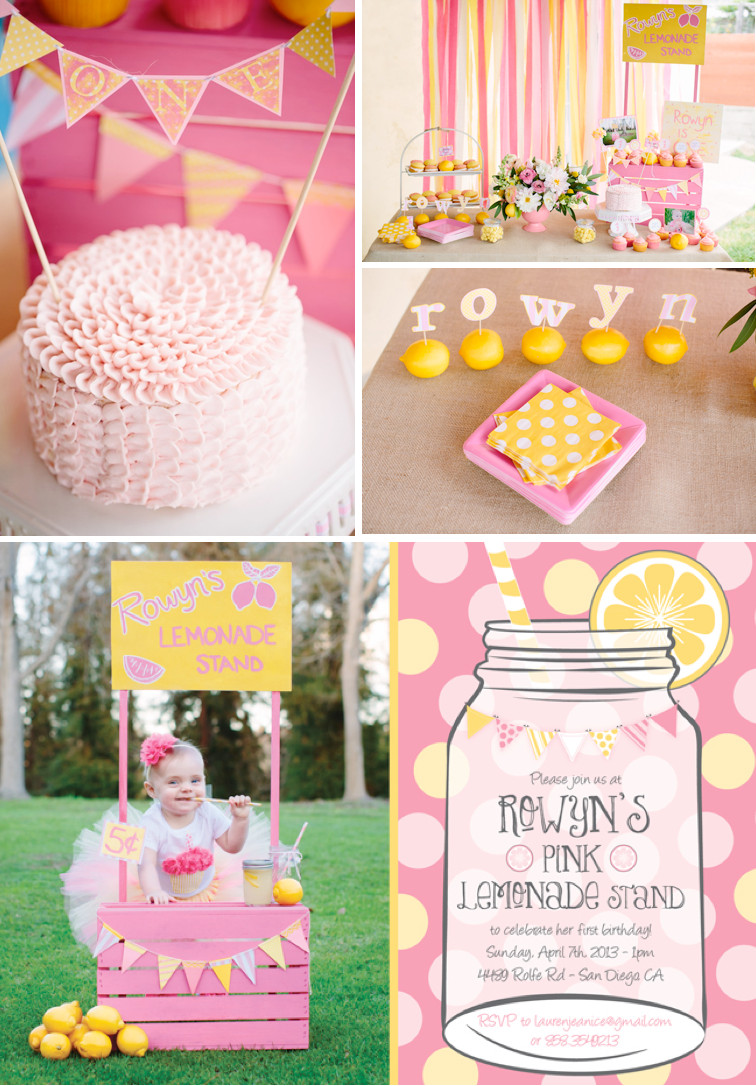 1St Birthday Summer Party Ideas
 Kara s Party Ideas Pink Lemonade Girl Summer 1st Birthday