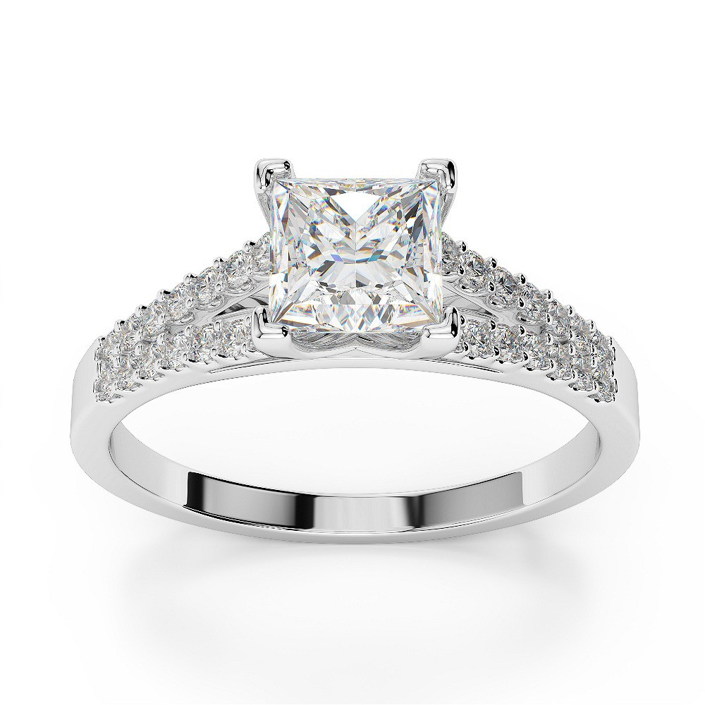 2 Carat Princess Cut Diamond Engagement Ring
 2 00 CARAT PRINCESS CUT D VS2 DIAMOND SOLITAIRE ENGAGEMENT
