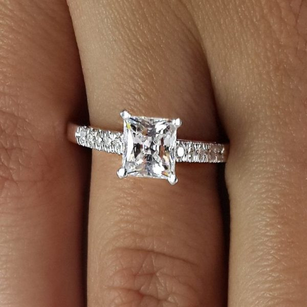 2 Carat Princess Cut Diamond Engagement Ring
 2 Carat Princess Cut Diamond Engagement Ring