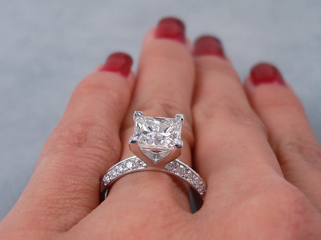 2 Carat Princess Cut Diamond Engagement Ring
 2 84 CTW PRINCESS CUT DIAMOND ENGAGEMENT RING H VS2