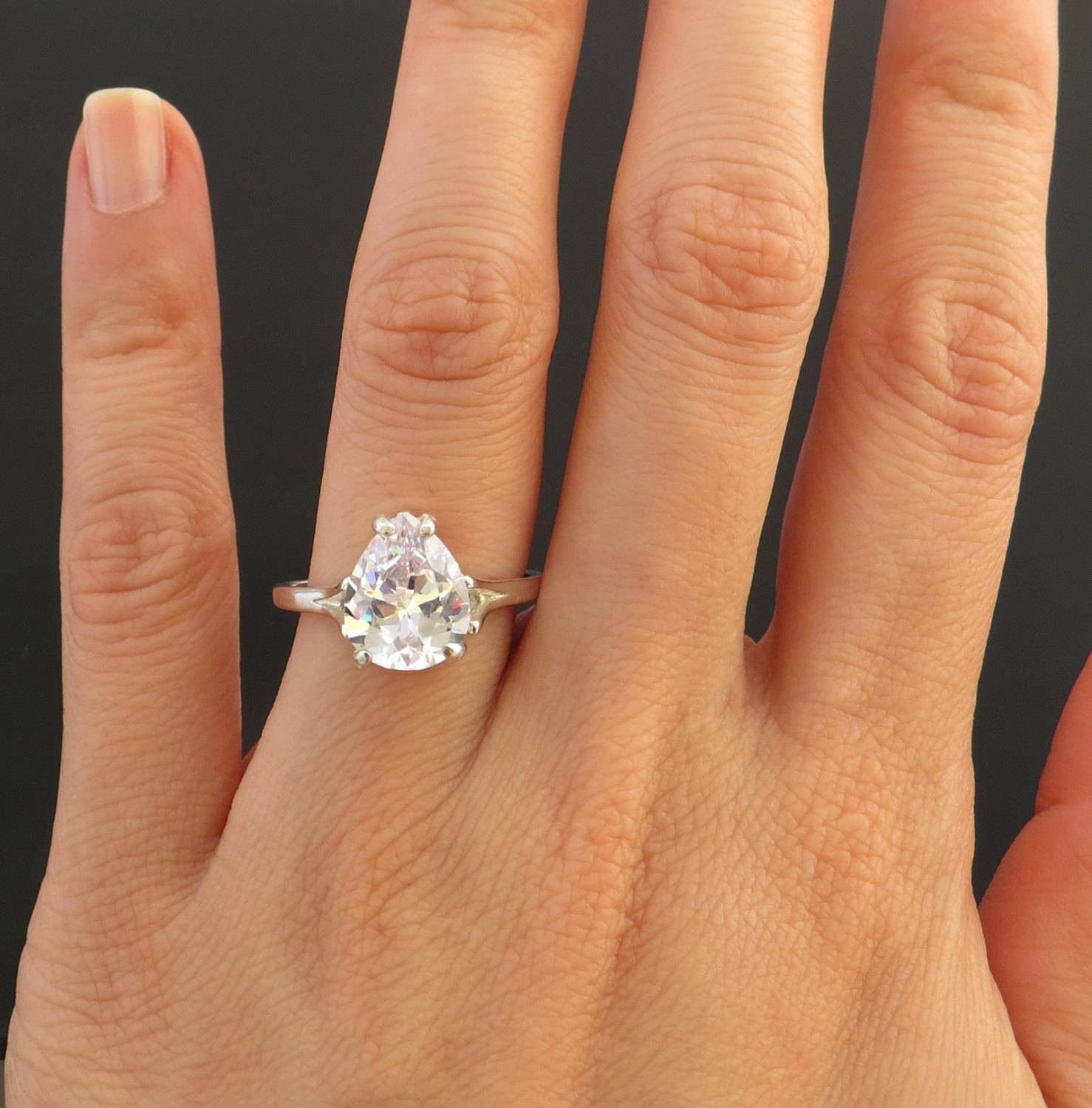 2 Carat Princess Cut Diamond Engagement Ring 2019 Popular 2 5 Ct Princess C...