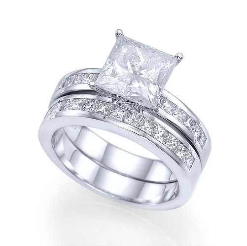2 Carat Princess Cut Diamond Engagement Ring
 2 01 CARAT F SI2 PRINCESS CUT DIAMOND ENGAGEMENT RING 14K