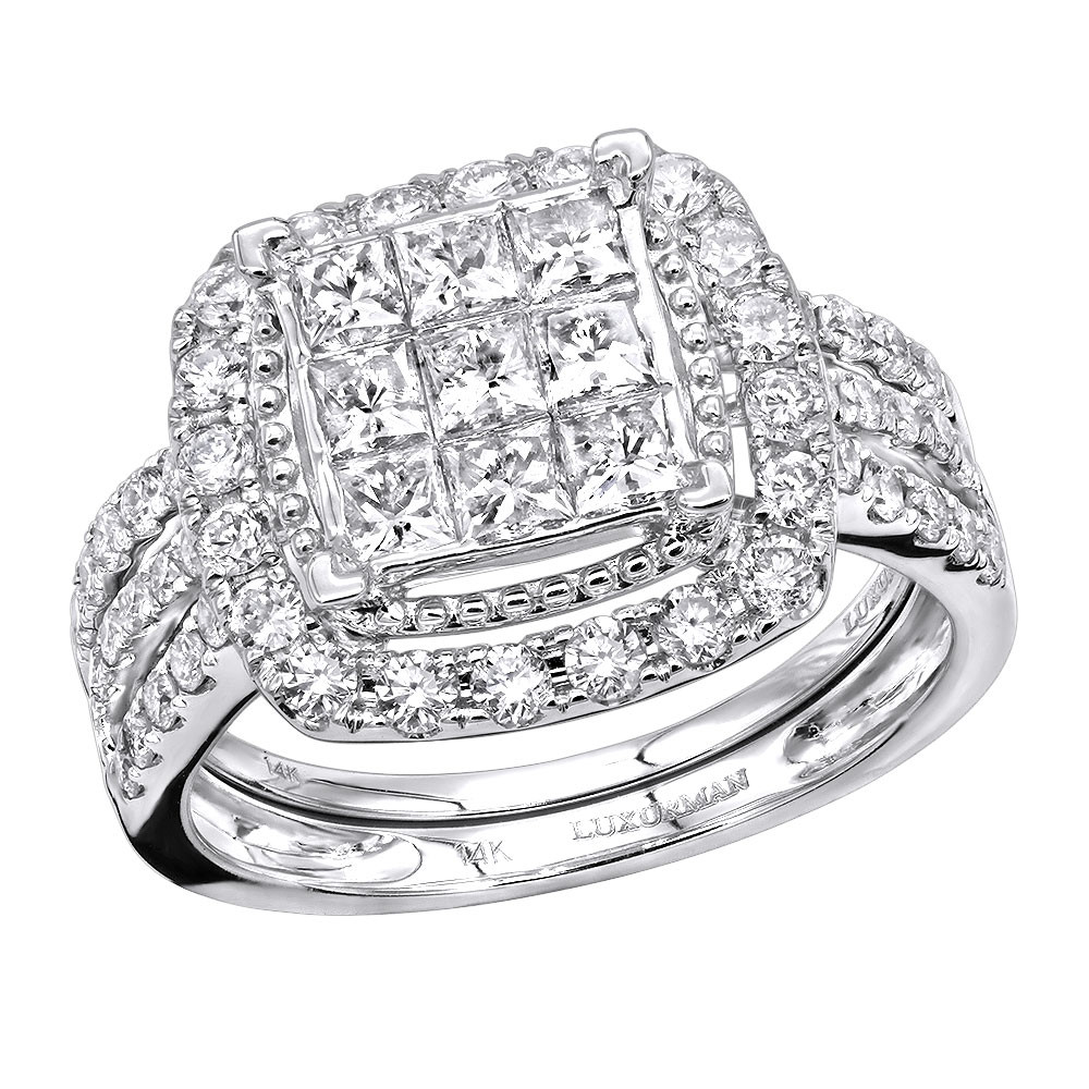 2 Carat Princess Cut Diamond Engagement Ring
 Affordable 2 Carat Round & Princess Cut Diamond Engagement