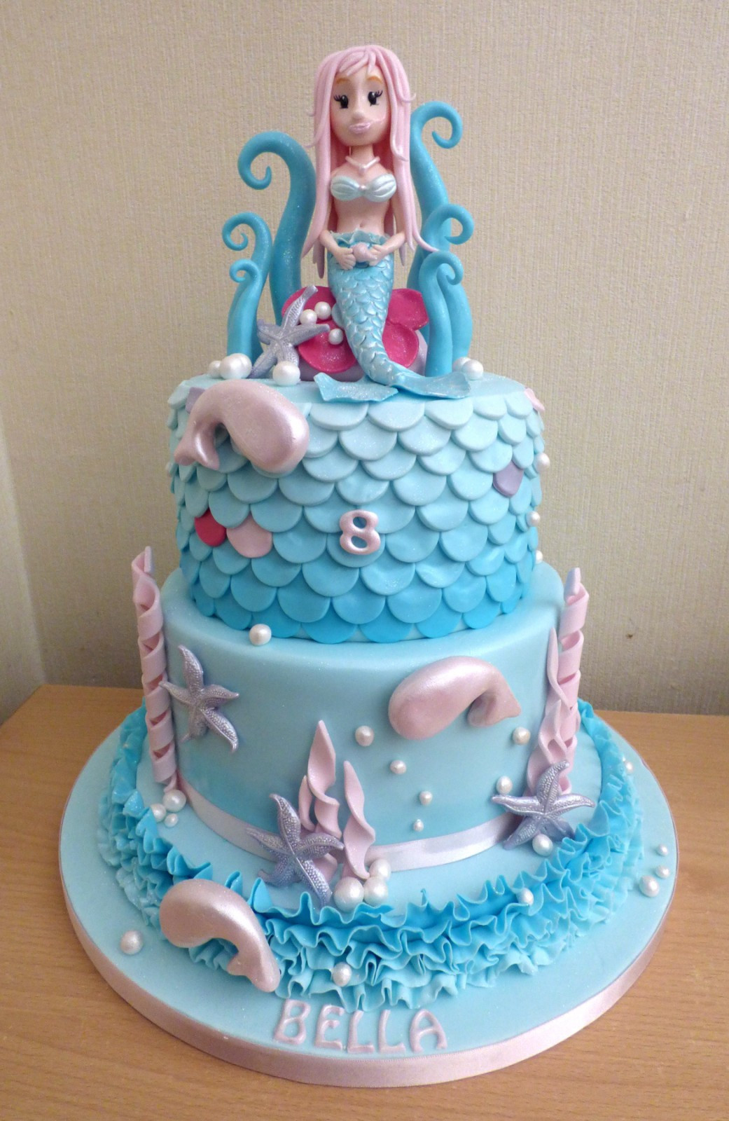 2 Tier Birthday Cakes
 2 Tier Sparkling Mermaid Birthday Cake Susie s Cakes