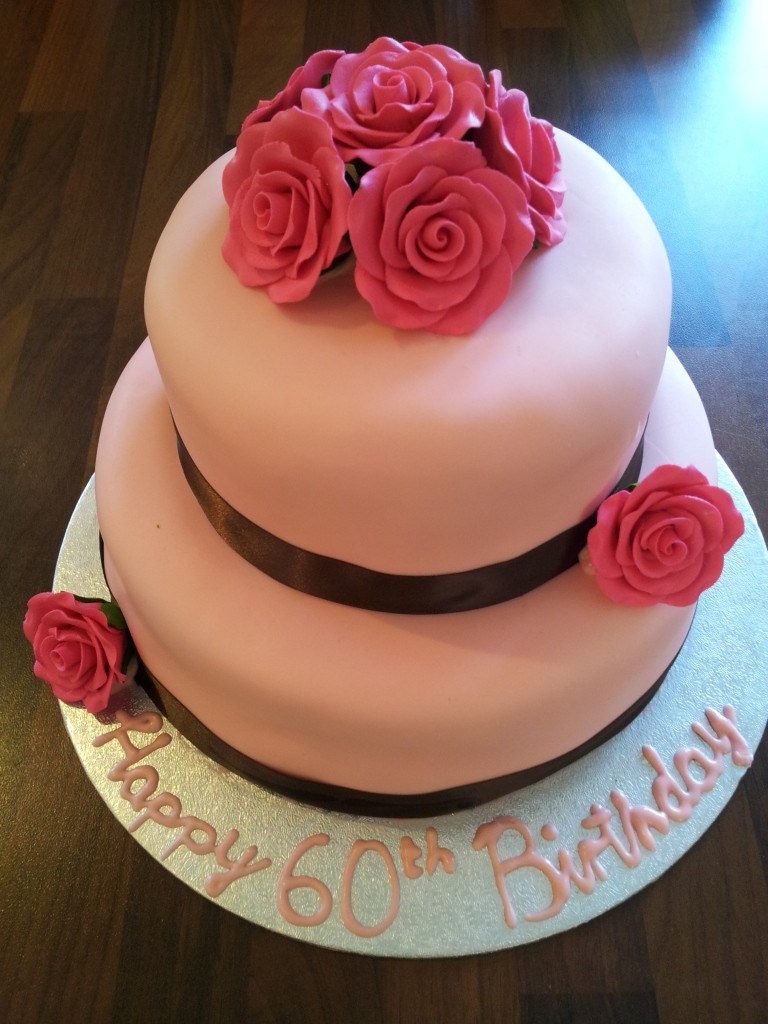 2 Tier Birthday Cakes
 Two Tier Pink Birthday Cake ⋆ Look At What I Made