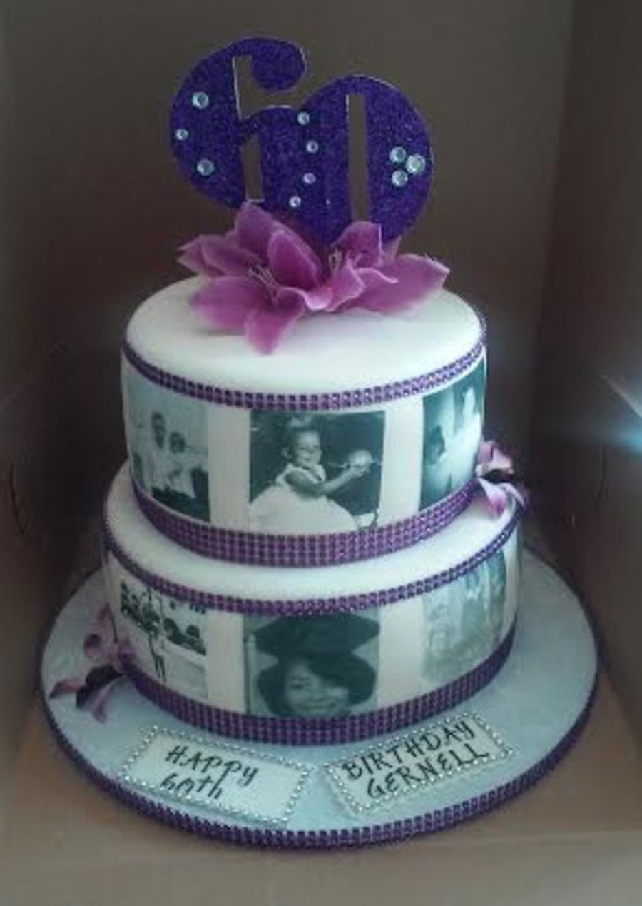 2 Tier Birthday Cakes
 2 Tier 60Th Bling With s Birthday Cake CakeCentral
