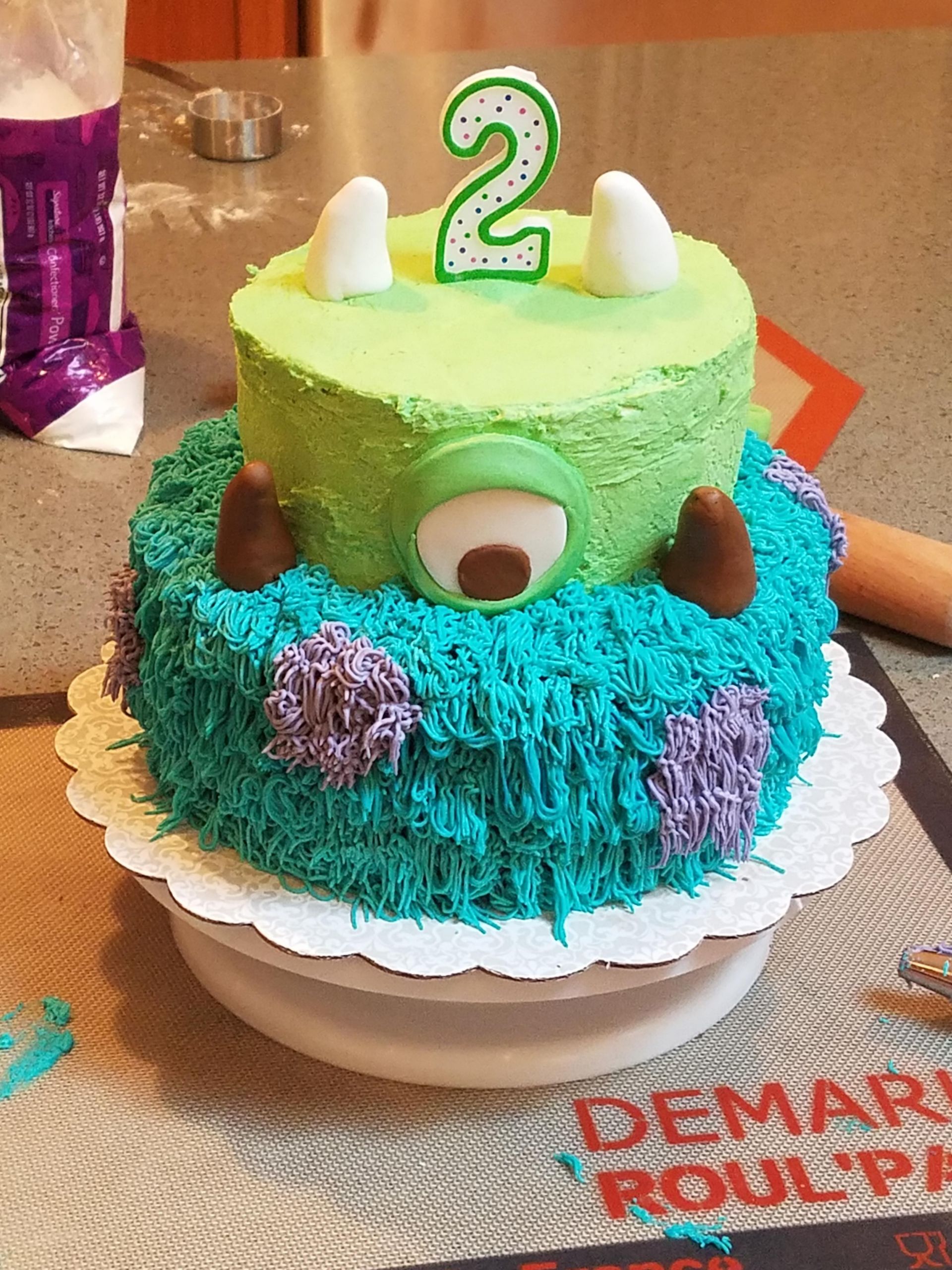 2 Year Old Birthday Cakes
 Birthday cake for my 2 year old He loves Monsters Inc