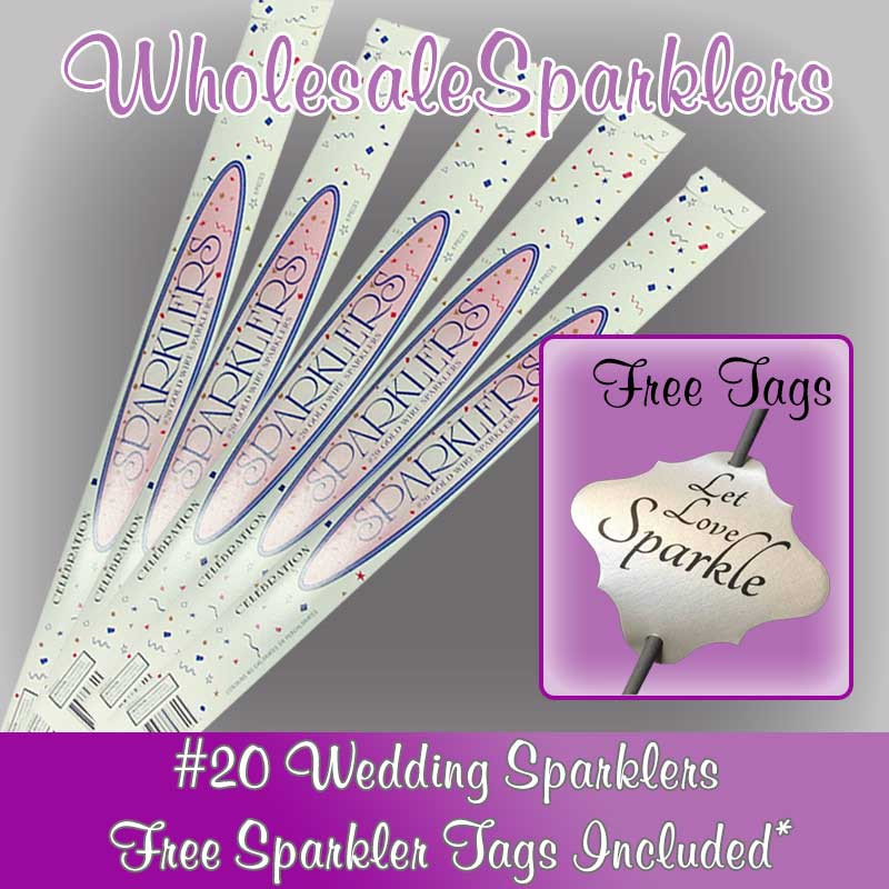 20 Inch Wedding Sparklers Bulk
 20 Inch Wedding Sparklers 36 Wedding Sparklers Bonus