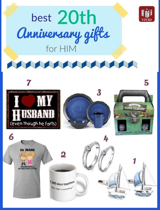 20Th Wedding Anniversary Gift Ideas For Him
 Unique 20th Anniversary Gifts for Him Vivid s