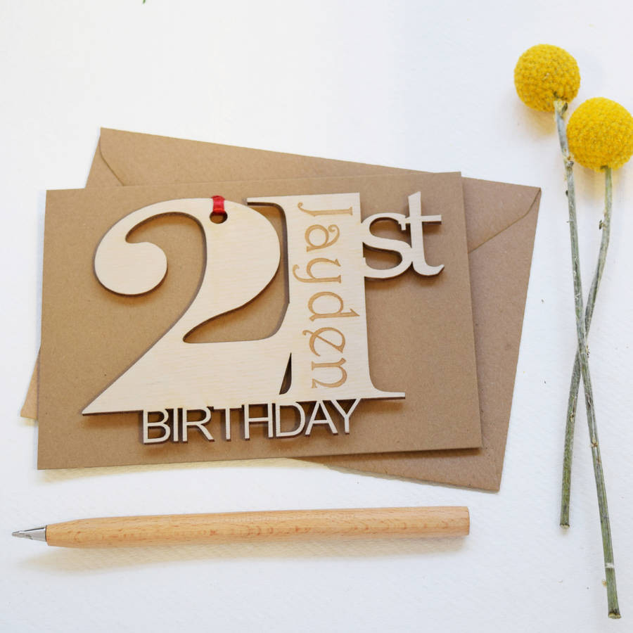 21 Birthday Cards
 personalised 21st birthday card by hickory dickory designs