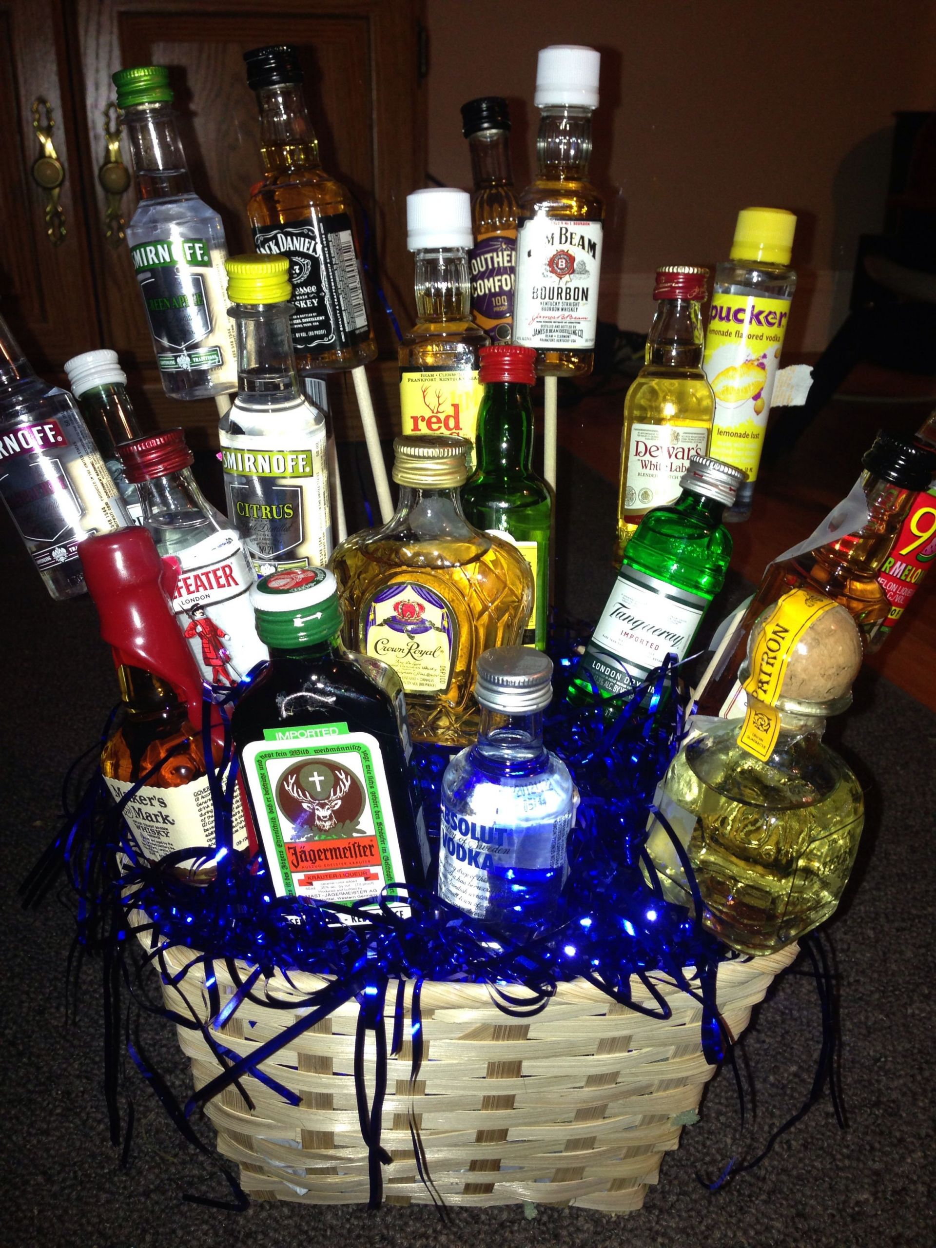 21St Birthday Gift Ideas For Brother
 My Baby Brothers 21st Birthday Present 21 little bottles