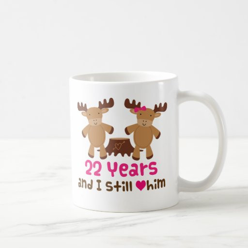 22 Year Anniversary Gift Ideas
 22nd Anniversary Gift For Her Mugs