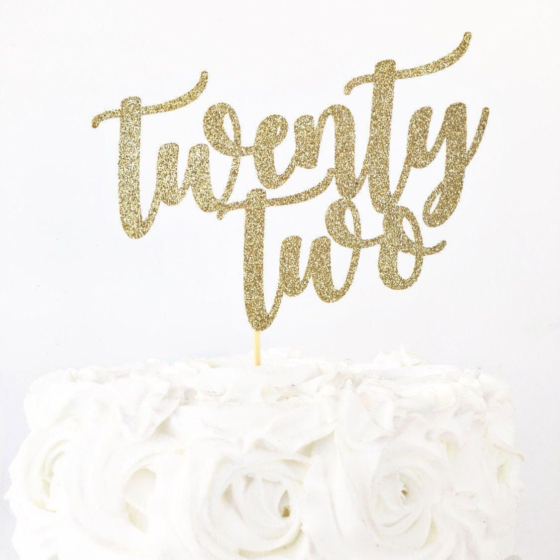 22 Year Old Birthday Gift Ideas
 Twenty Two Cake Topper 22 Years Old 22nd Birthday