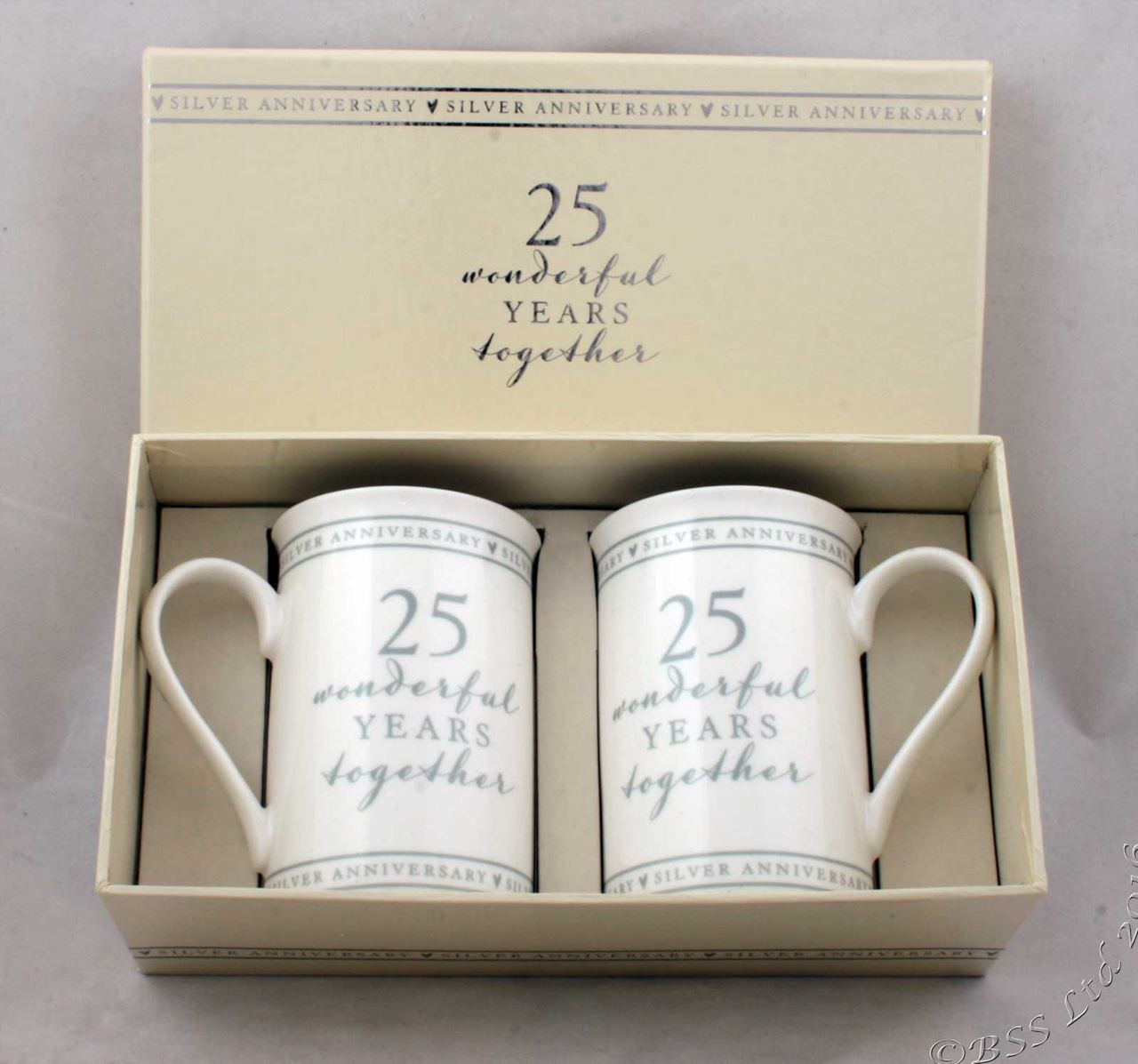 25 Year Anniversary Gift Ideas
 Show details for 25th Anniversary Gift Set of 2 China Mugs