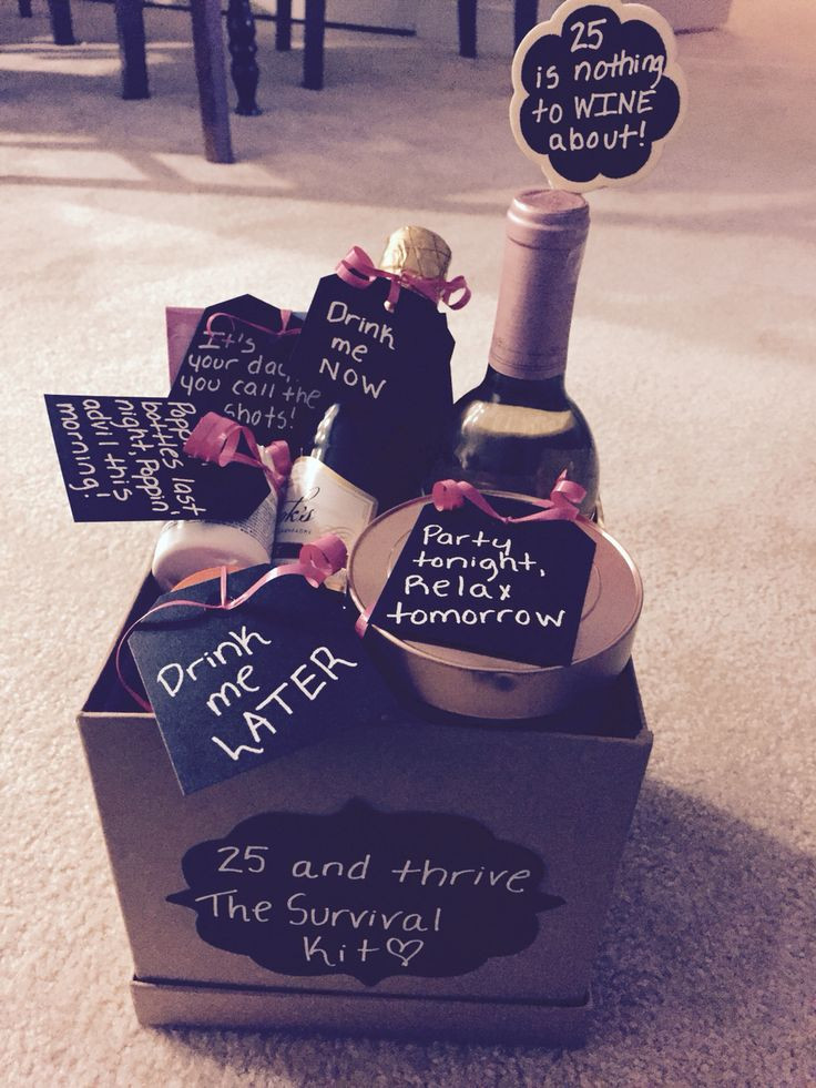 25Th Birthday Gift Ideas For Sister
 25th Birthday Gift Basket Gifts