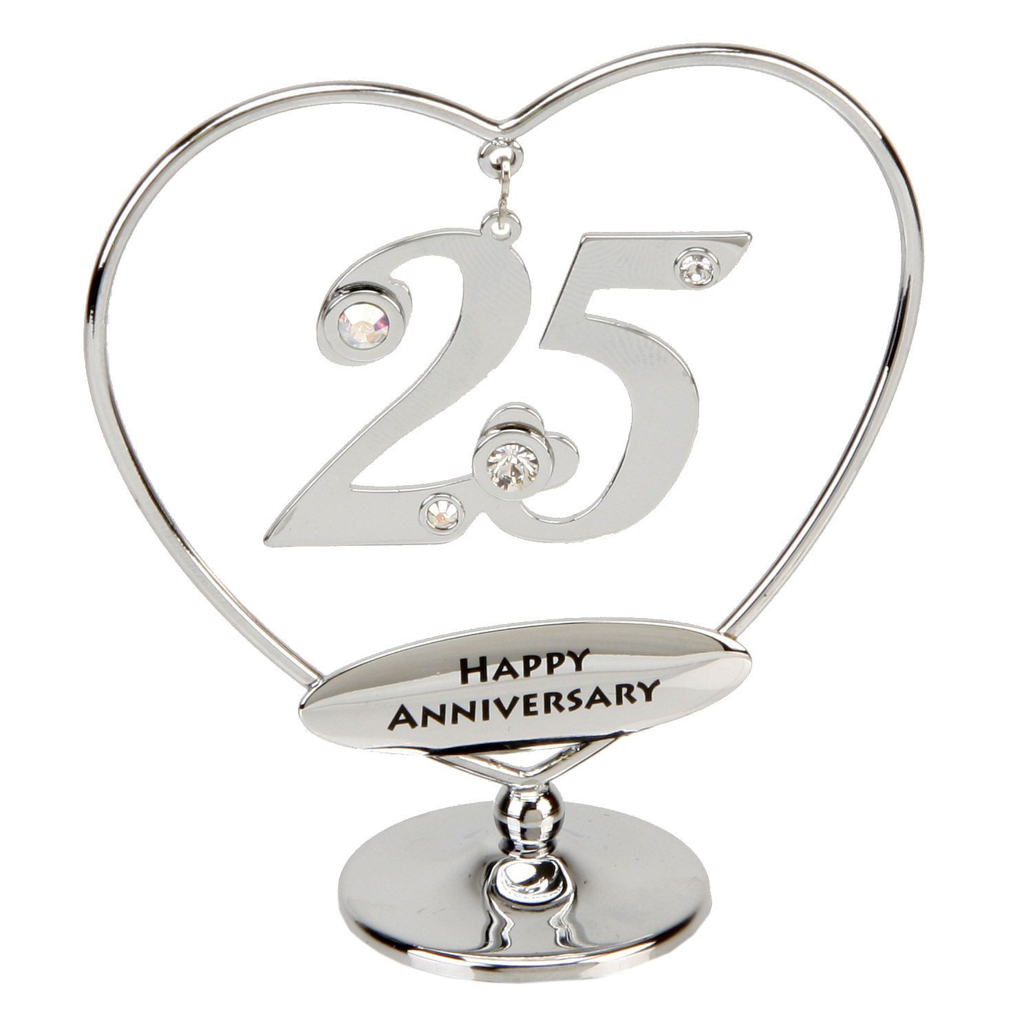 25Th Wedding Anniversary Gift Ideas For Friends
 25th Anniversary Cake Topper