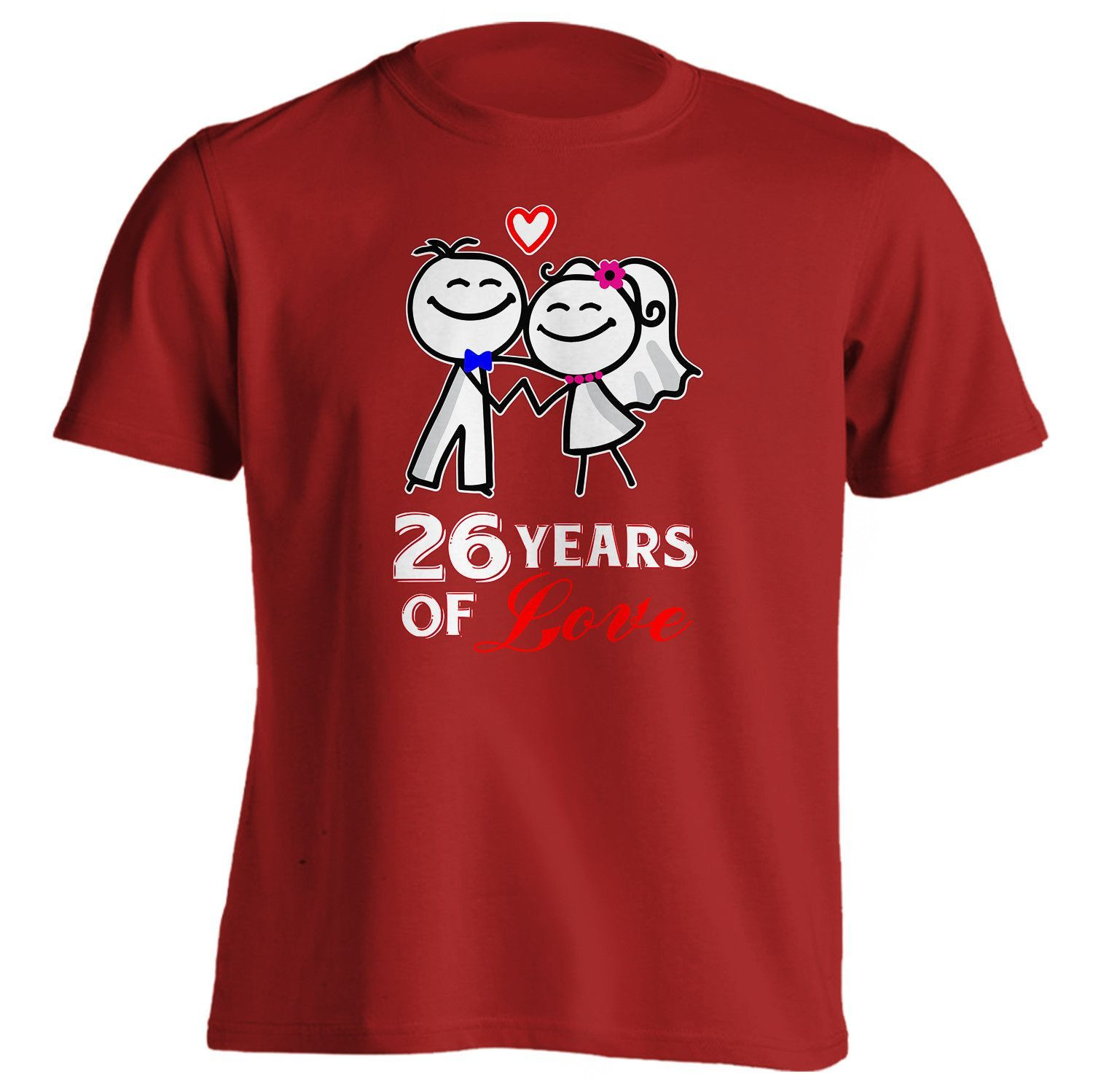 26Th Wedding Anniversary Gift Ideas
 26th Anniversary Gift 26 Years of Love Shirt