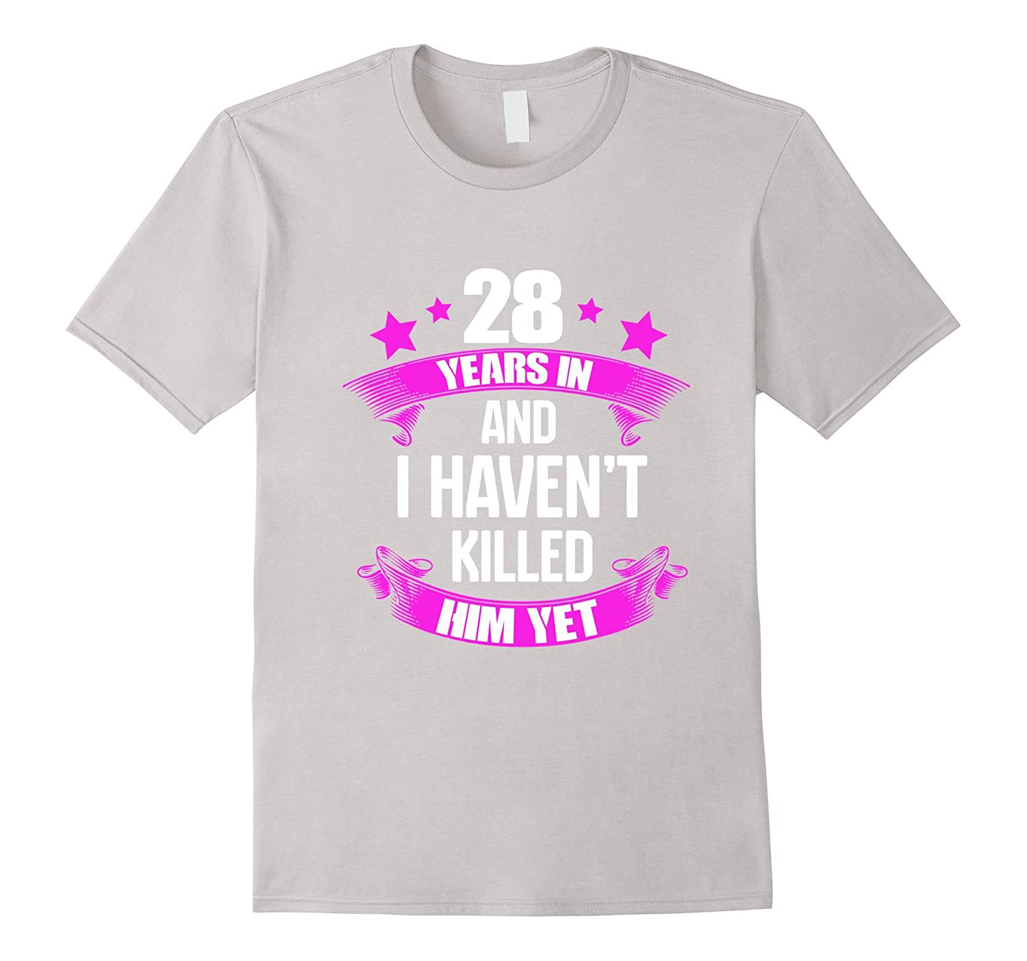 28Th Anniversary Gift Ideas
 28th Wedding Anniversary T Shirt For Wife Funny Gifts
