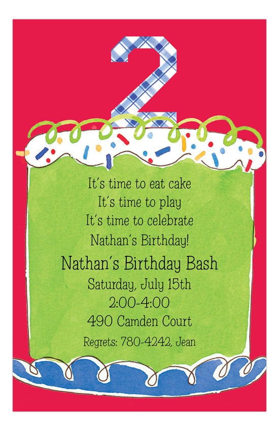2nd Birthday Invitations
 Boy Second Birthday Invitation