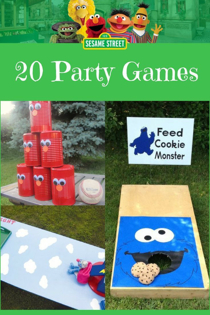 2nd Birthday Party Games
 20 Sesame Street Party Games DIY purchased Celebrate