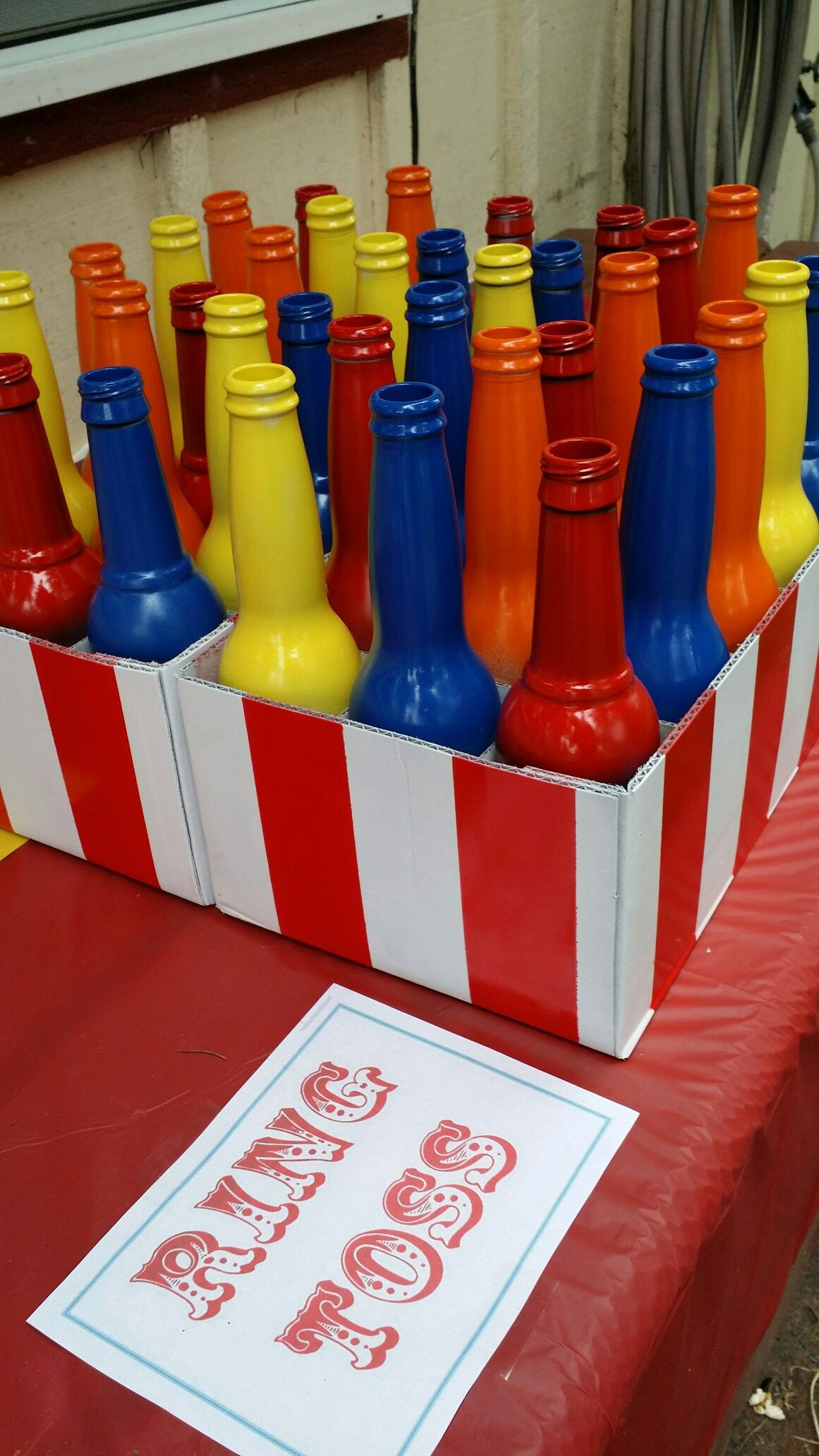 2nd Birthday Party Games
 Carnival circus birthday party game idea ring toss outdoor