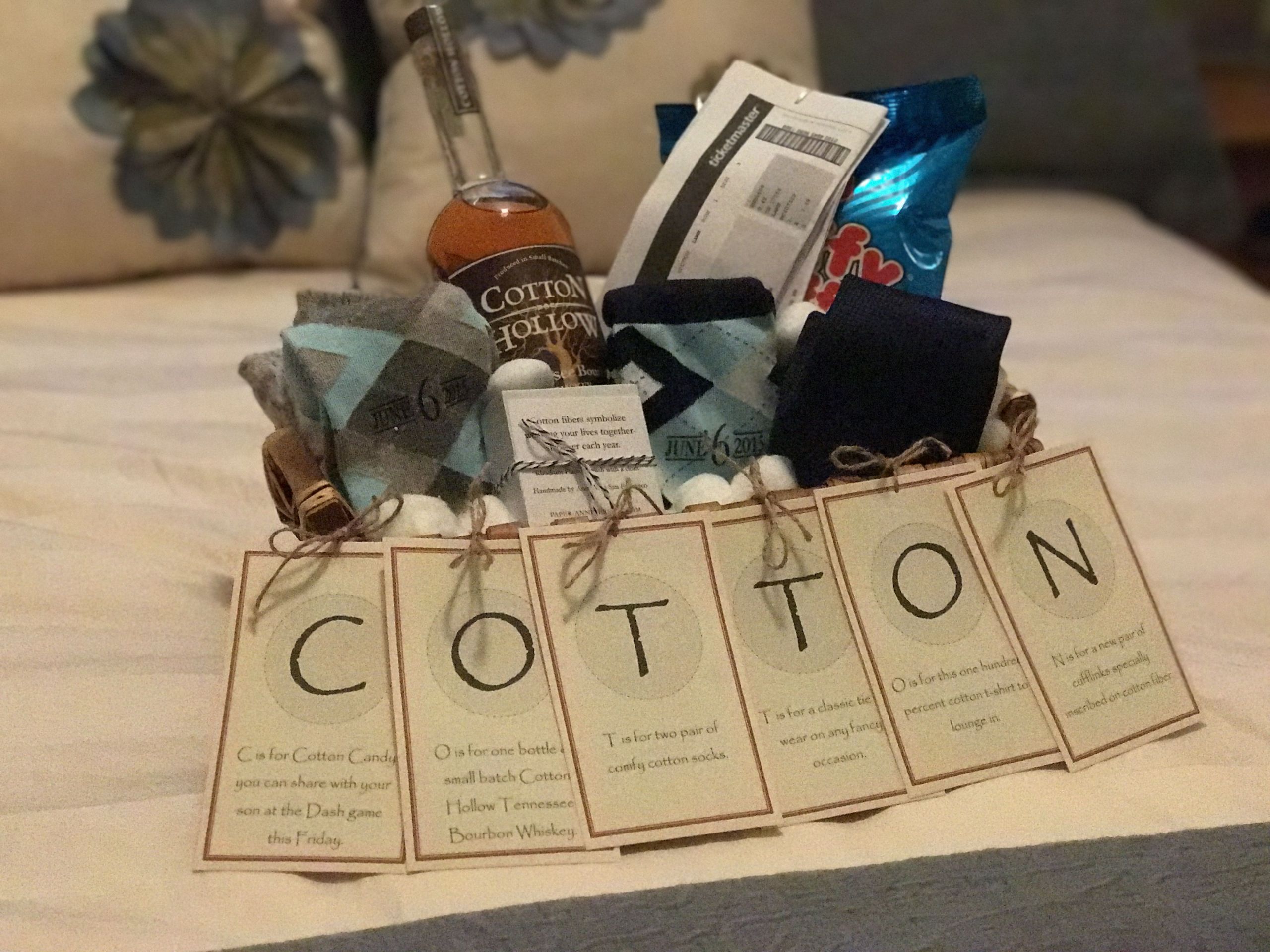 2Nd Wedding Anniversary Gift Ideas For Him
 The "Cotton" Anniversary Gift for Him