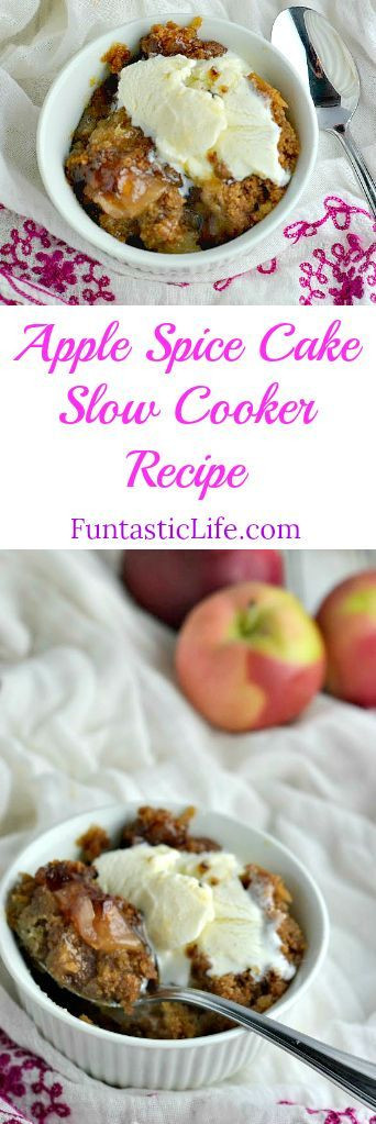 3-Ingredient Slow Cooker Apple Spice Cake
 3 Ingre nt Apple Spice Cake Slow Cooker Recipe With