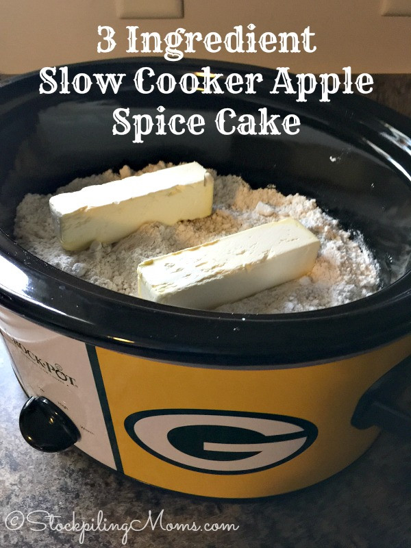 3-Ingredient Slow Cooker Apple Spice Cake
 3 Ingre nt Slow Cooker Apple Spice Cake