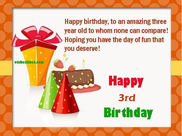 3 Year Old Birthday Quotes
 Happy 3rd birthday quotes Send some beautiful birthday