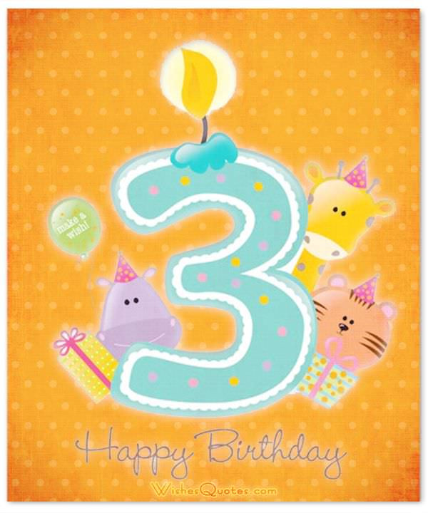 3 Year Old Birthday Quotes
 3rd Birthday Wishes By WishesQuotes