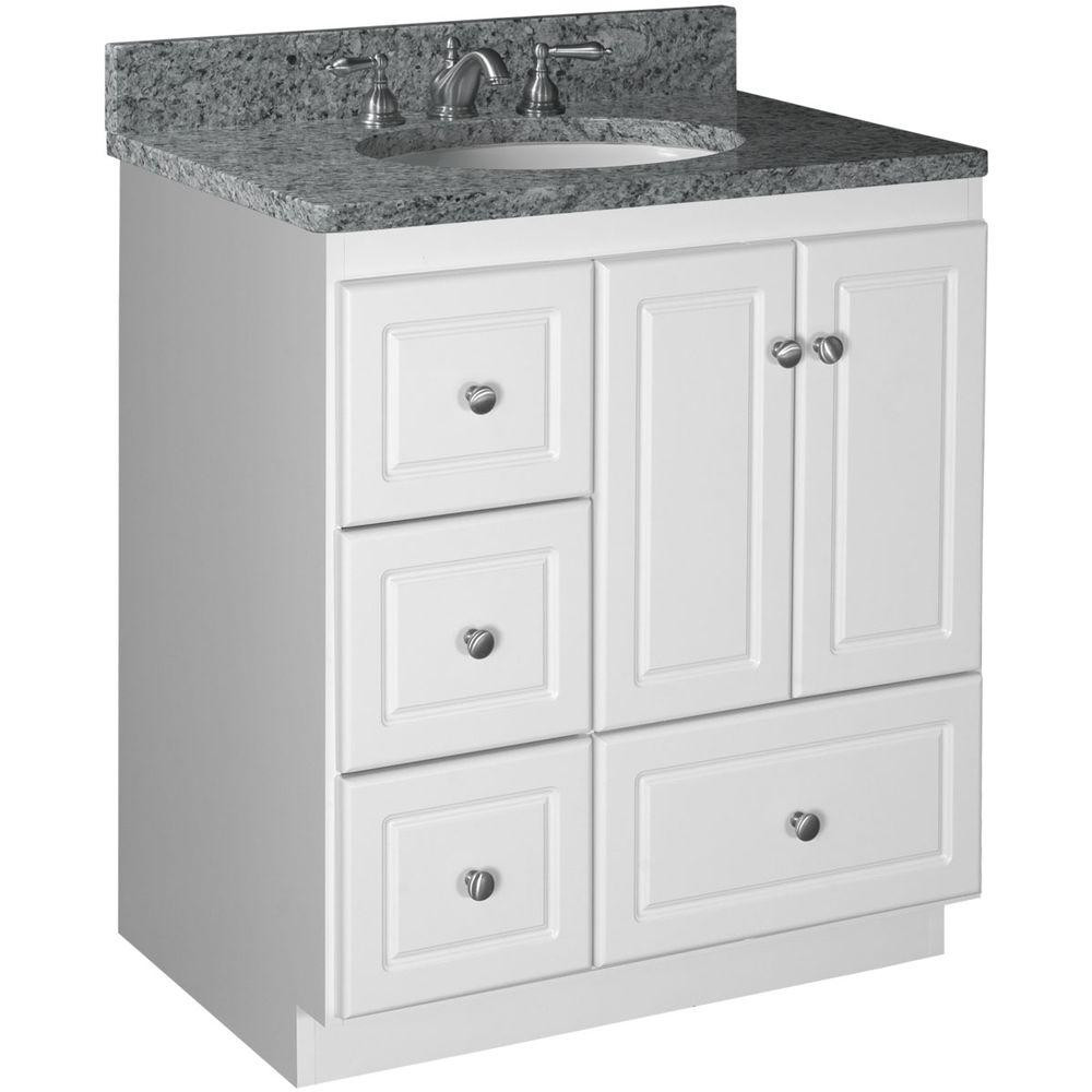 30 Bathroom Vanity With Drawers
 Simplicity by Strasser Ultraline 30 in W x 21 in D x 34