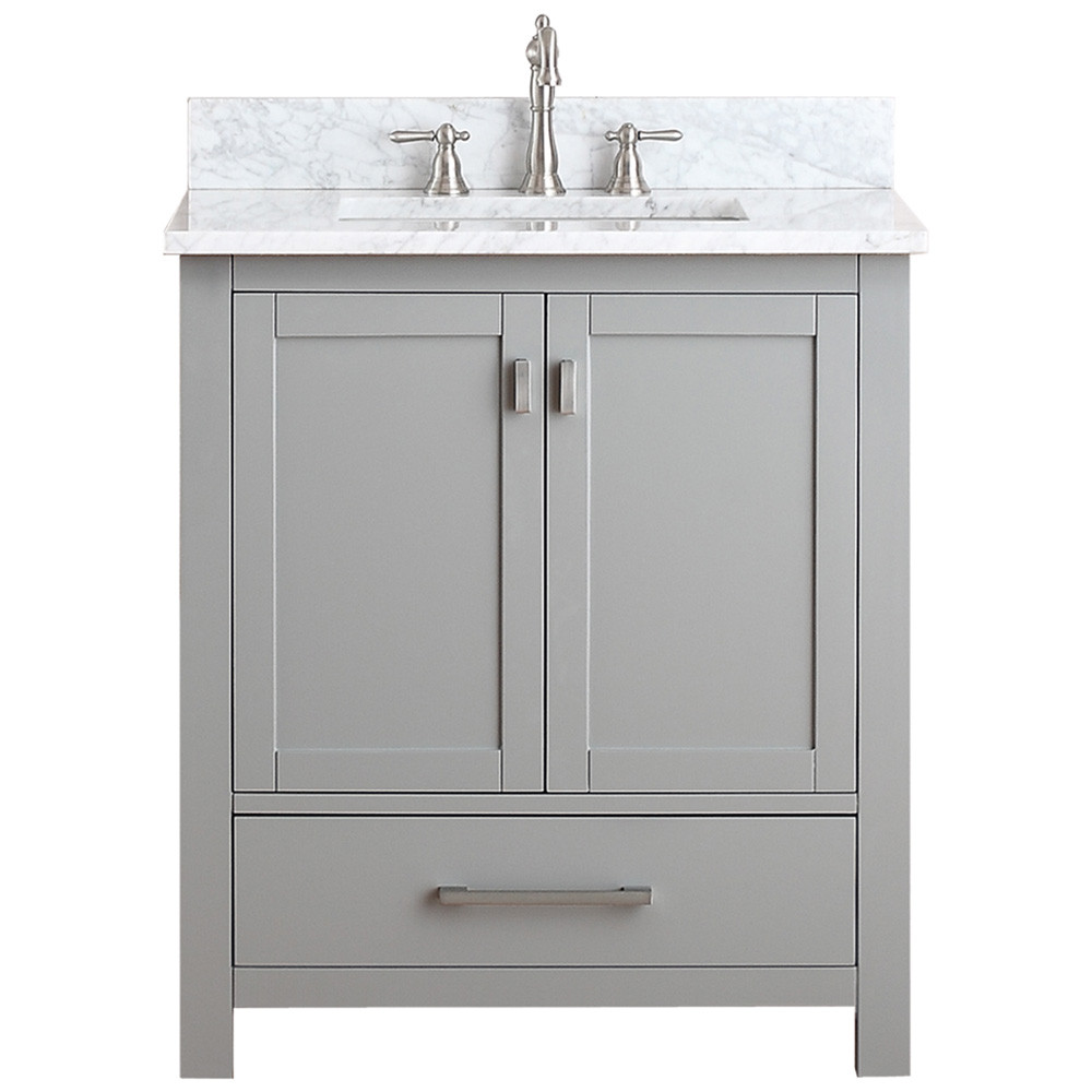 30 Bathroom Vanity With Drawers
 Avanity Modero 30" Single Bathroom Vanity Chilled Gray