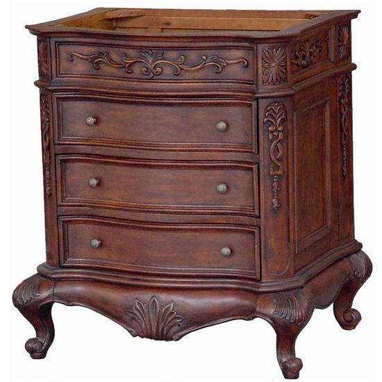 30 Bathroom Vanity With Drawers
 Bathroom Vanities Hand Carved 30 Vanity with 3 Drawers