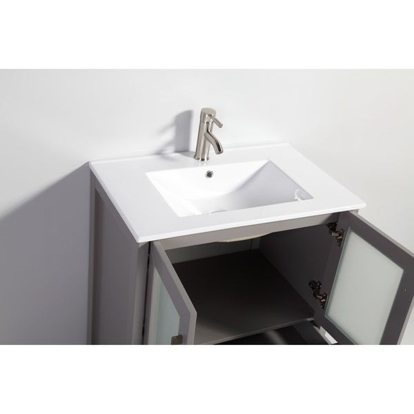 30 Bathroom Vanity With Drawers
 Shop Vanity Art 30 inch Single Sink Bathroom Vanity Set 2