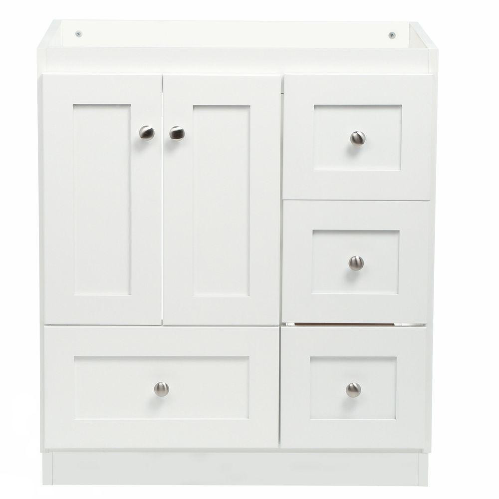 30 Bathroom Vanity With Drawers
 Simplicity by Strasser Shaker 30 in W x 21 in D x 34 5