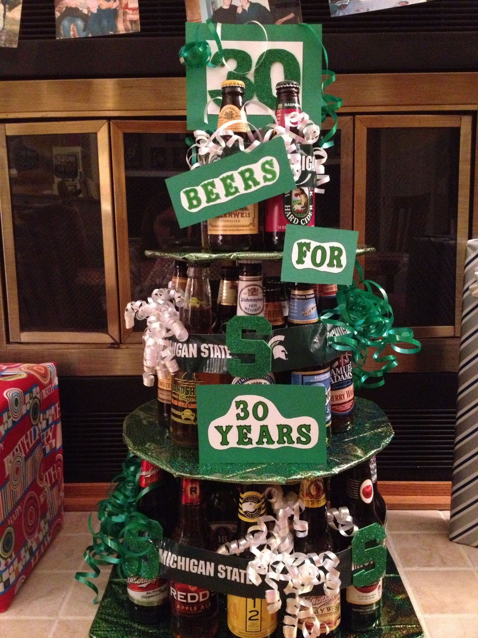 30 Birthday Gift Ideas For Husband
 30 th bday Beer cakeis would b awesome for Chris s 30th