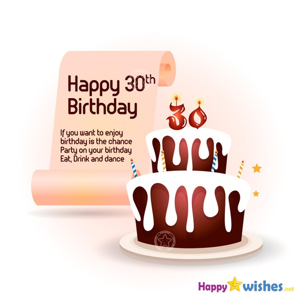 30 Birthday Quotes Funny
 Happy 30th Birthday Wishes Quotes and Messages