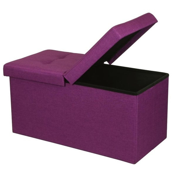 30 Inch Bench With Storage
 Shop Storage Ottoman Bench 30 Inch Smart Lift Top Orchid