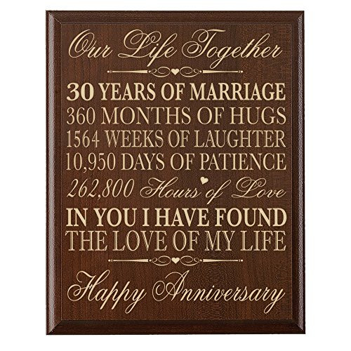 30Th Anniversary Gift Ideas For Couples
 30th Anniversary Gift Ideas For Couple Parents Year