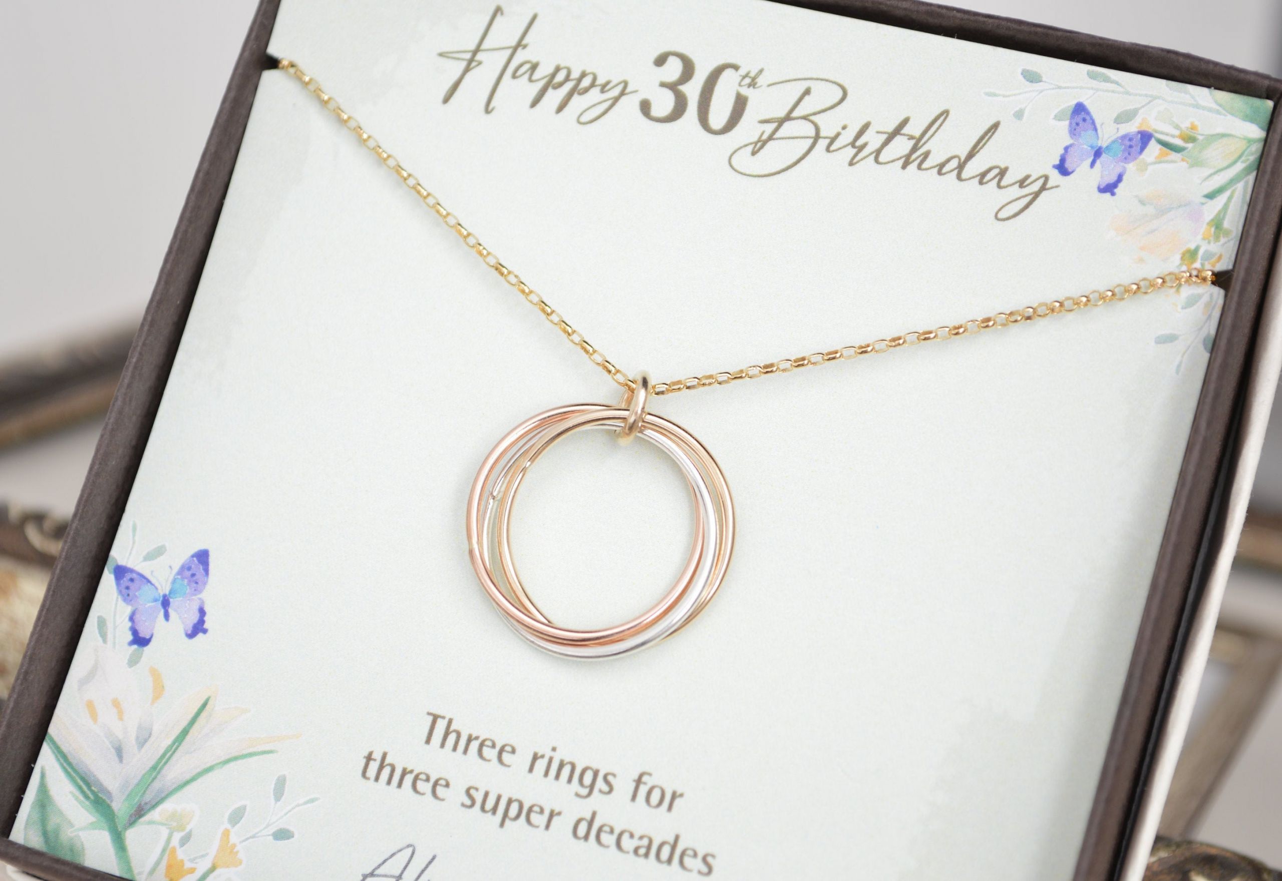 30Th Birthday Gift Ideas For Daughter
 30th Birthday t for daughter 3 Sisters necklace 3