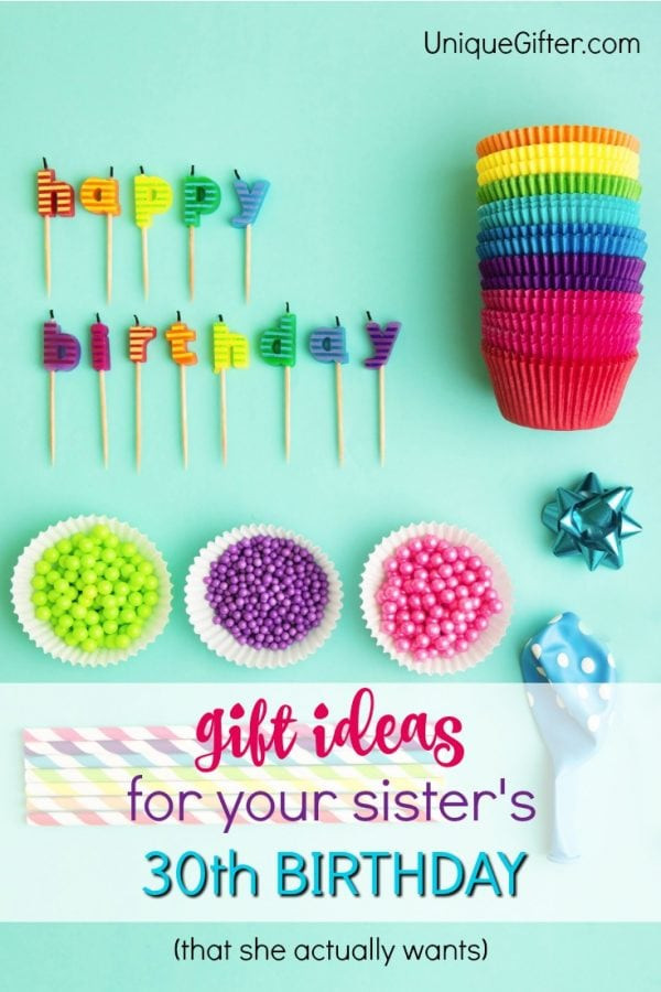 30th Birthday Gift Ideas For Sister
 20 Gift Ideas for your Sister s 30th Birthday Unique Gifter