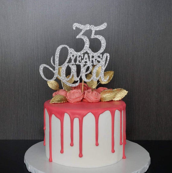 35 Year Anniversary Gift Ideas
 35 Years Loved Cake Topper Anniversary Cake Topper 35th
