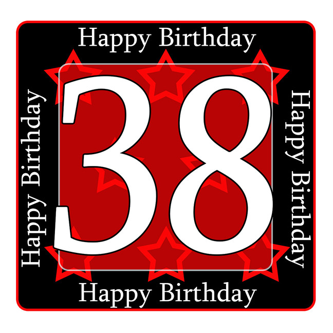 38Th Birthday Party Ideas For Her
 38 happy birthday party supplies 38th birthday coaster