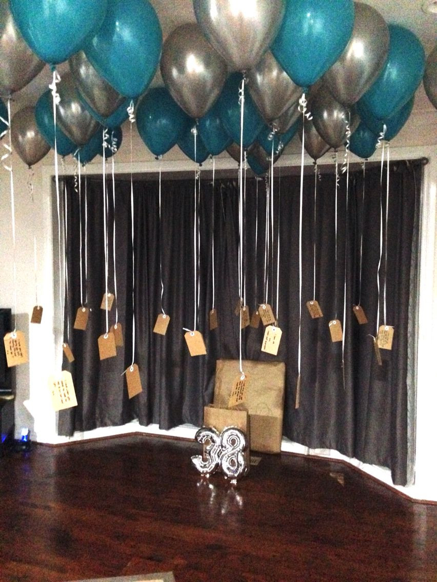 38Th Birthday Party Ideas For Her
 38th Birthday ideas 38 helium balloons with 38 reasons