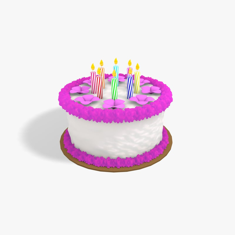 3d Birthday Cakes
 free birthday cake 3d model