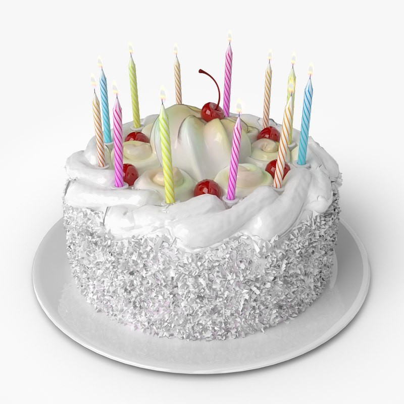 3d Birthday Cakes
 3d model of birthday cake